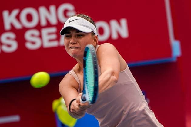 Hong Kong Tennis Open - Day 5 Slovak tennis player Viktoria Morvayoba during a match at the Hong Kong Tennis Open on October 29, 2025 in Hong Kong. (Photo by Vernon Yuen Nexpher Images) Hong Kong