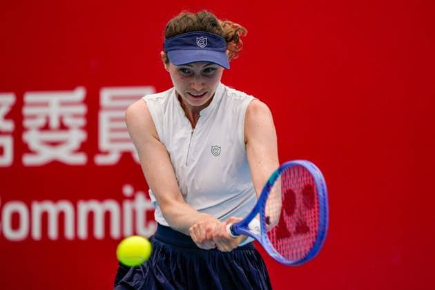Hong Kong Tennis Open - Day 5 Moldovan-Spanish tennis player Cristina Bucsa during a match at the Hong Kong Tennis Open on October 29, 2025 in Hong Kong. (Photo by Vernon Yuen Nexpher Images) Hong Kong
