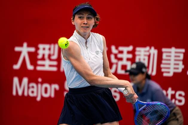 Hong Kong Tennis Open - Day 5 Moldovan-Spanish tennis player Cristina Bucsa during a match at the Hong Kong Tennis Open on October 29, 2025 in Hong Kong. (Photo by Vernon Yuen Nexpher Images) Hong Kong