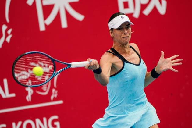 Hong Kong Tennis Open - Day 5 Australian tennis player Ajla Tomljanovic during a match at the Hong Kong Tennis Open on October 29, 2025 in Hong Kong. (Photo by Vernon Yuen Nexpher Images) Hong Kong
