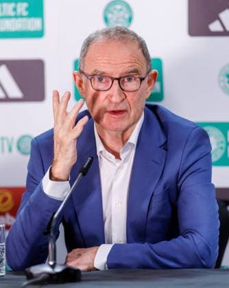 Martin O Neill and Shaun Maloney 28.10.2025 Celtic press conference, PK, Pressekonferenz Martin O Neill and Shaun Maloney. Martin O Neill  Copyright: xKennyxRamsay.x78xNewarkxStreet.x NINTCHDBPICT001034512634