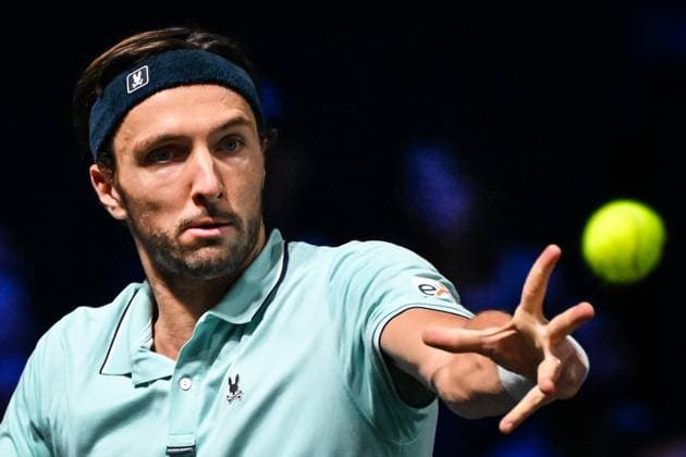 October 29, 2025, Nanterre, France, France: Arthur RINDERKNECH of France during the third day of the Rolex Paris Masters 1000 tennis tournament at Accor Arena on October 29, 2025 in Nanterre near Paris, France. Nanterre France - ZUMAm308 20251029_zsp_m308_006 Copyright: xMatthieuxMirvillex