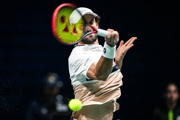October 29, 2025, Nanterre, France, France: Valentin VACHEROT of Monaco during the third day of the Rolex Paris Masters 1000 tennis tournament at Accor Arena on October 29, 2025 in Nanterre near Paris, France. Nanterre France - ZUMAm308 20251029_zsp_m308_002 Copyright: xMatthieuxMirvillex