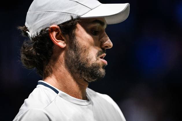 October 29, 2025, Nanterre, France, France: Valentin VACHEROT of Monaco during the third day of the Rolex Paris Masters 1000 tennis tournament at Accor Arena on October 29, 2025 in Nanterre near Paris, France. Nanterre France - ZUMAm308 20251029_zsp_m308_008 Copyright: xMatthieuxMirvillex