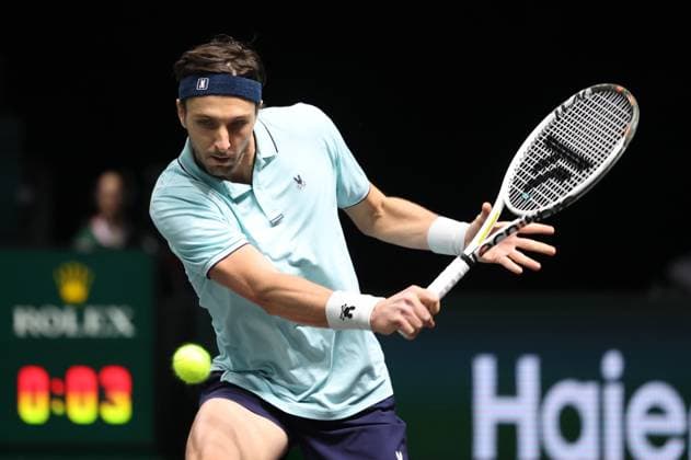 ROLEX PARIS MASTERS TENNIS 2025 Thierry Larret MAXPPP - Nanterre (92) 29 10 2025 Thierry Larret Maxppp. Tennis. Rolex Paris Masters. Paris La Defense, Nanterre (92). Du 25 octobre au 2 novembre 2025. Mercredi 29 octobre 2025. Arthur RINDERKNECH (FRA) vs Valentin VACHEROT (MON) Nanterre (92) PARIS LA DEFENSE ARENA ILE DE FRANCE FRANCE  Copyright: xMAXPPPxThierryxLarretx TLR202510291500 TLR202510291500