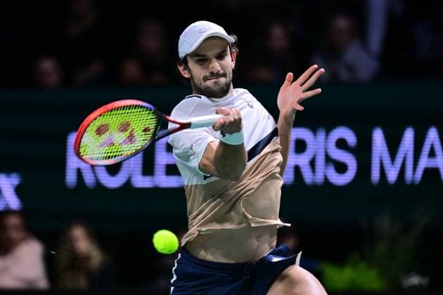 TENNIS : Rolex Paris Masters - Paris - 29 10 2025 Valentin Vacherot ( Monaco ) during the Rolex Paris Masters at Paris La Defense Arena on October 29, 2025 in Nanterre, France. (Photo by Federico Pestellini PSNewz ) ParisFrance  Copyright: xFedericoxPestellinix