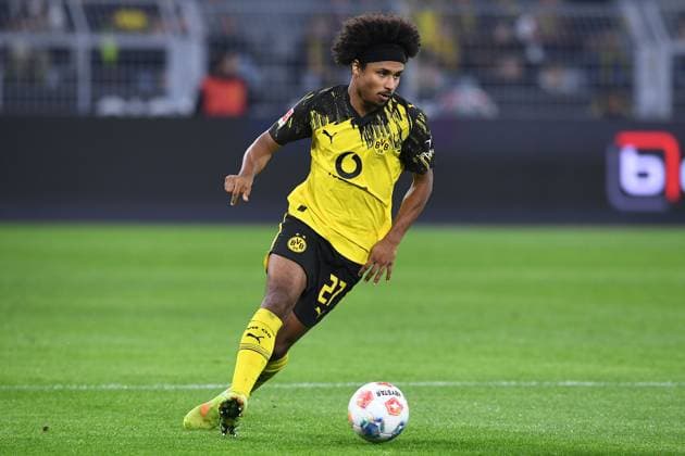 Soccer 1 Bundesliga 8 Matchday Borussia Dortmund 1 FC Köln on 25 10 2025 at Signal Iduna Park in Dortmund Karim Adeyemi Dortmund DFL regulations prohibit any use of photographs as image sequences and or quasi video xRx