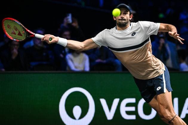 October 29, 2025, Nanterre, France, France: Valentin VACHEROT of Monaco during the third day of the Rolex Paris Masters 1000 tennis tournament at Accor Arena on October 29, 2025 in Nanterre near Paris, France. Nanterre France - ZUMAm308 20251029_zsp_m308_033 Copyright: xMatthieuxMirvillex