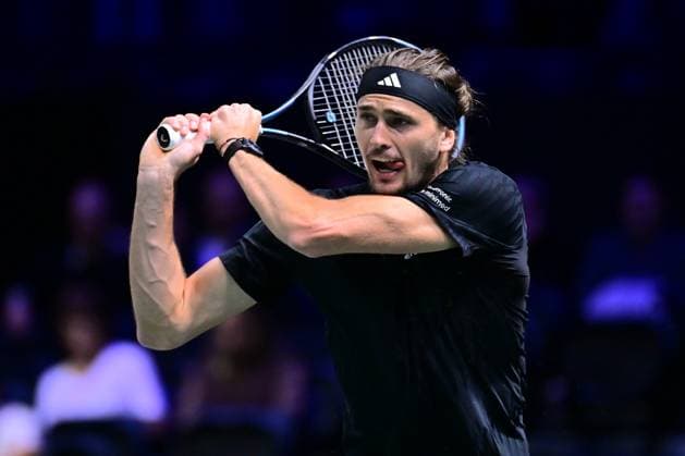 TENNIS : Rolex Paris Masters - Paris - 29 10 2025 Alexander Zverev ( Germany ) during the Rolex Paris Masters at Paris La Defense Arena on October 29, 2025 in Nanterre, France. (Photo by Federico Pestellini PSNewz ) ParisFrance  Copyright: xFedericoxPestellinix