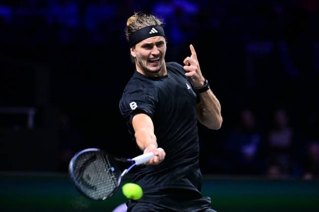 TENNIS : Rolex Paris Masters - Paris - 29 10 2025 Alexander Zverev ( Germany ) during the Rolex Paris Masters at Paris La Defense Arena on October 29, 2025 in Nanterre, France. (Photo by Federico Pestellini PSNewz ) ParisFrance  Copyright: xFedericoxPestellinix