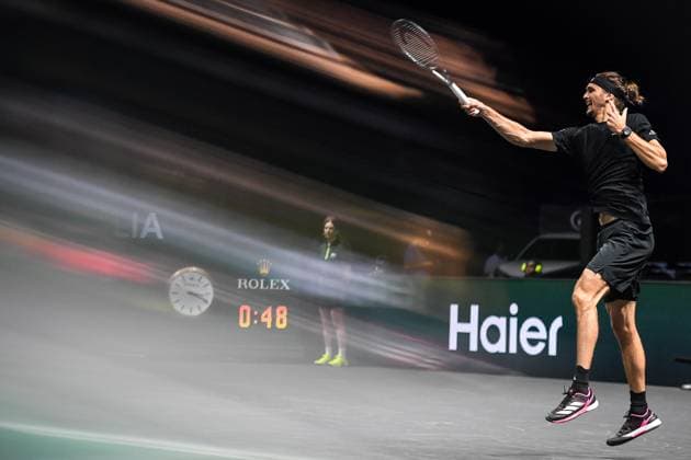 October 29, 2025, Nanterre, France, France: Alexander ZVEREV of Germany during the third day of the Rolex Paris Masters 1000 tennis tournament at Accor Arena on October 29, 2025 in Nanterre near Paris, France. Nanterre France - ZUMAm308 20251029_zsp_m308_037 Copyright: xMatthieuxMirvillex