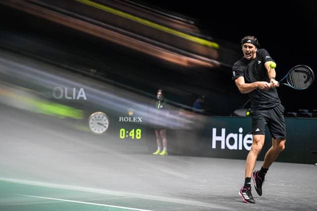 October 29, 2025, Nanterre, France, France: Alexander ZVEREV of Germany during the third day of the Rolex Paris Masters 1000 tennis tournament at Accor Arena on October 29, 2025 in Nanterre near Paris, France. Nanterre France - ZUMAm308 20251029_zsp_m308_038 Copyright: xMatthieuxMirvillex