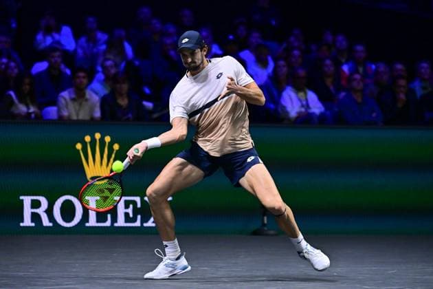 TENNIS : Rolex Paris Masters - Paris - 29 10 2025 Valentin Vacherot ( Monaco ) during the Rolex Paris Masters at Paris La Defense Arena on October 29, 2025 in Nanterre, France. (Photo by Federico Pestellini PSNewz ) ParisFrance  Copyright: xFedericoxPestellinix