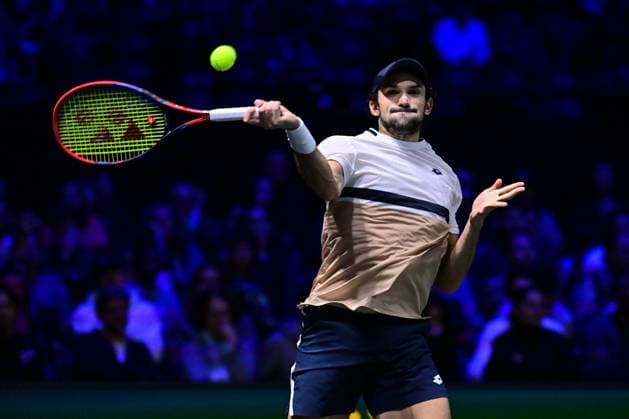 TENNIS : Rolex Paris Masters - Paris - 29 10 2025 Valentin Vacherot ( Monaco ) during the Rolex Paris Masters at Paris La Defense Arena on October 29, 2025 in Nanterre, France. (Photo by Federico Pestellini PSNewz ) ParisFrance  Copyright: xFedericoxPestellinix