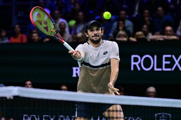 TENNIS : Rolex Paris Masters - Paris - 29 10 2025 Valentin Vacherot ( Monaco ) during the Rolex Paris Masters at Paris La Defense Arena on October 29, 2025 in Nanterre, France. (Photo by Federico Pestellini PSNewz ) ParisFrance  Copyright: xFedericoxPestellinix