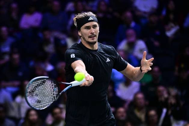 TENNIS : Rolex Paris Masters - Paris - 29 10 2025 Alexander Zverev ( Germany ) during the Rolex Paris Masters at Paris La Defense Arena on October 29, 2025 in Nanterre, France. (Photo by Federico Pestellini PSNewz ) ParisFrance  Copyright: xFedericoxPestellinix