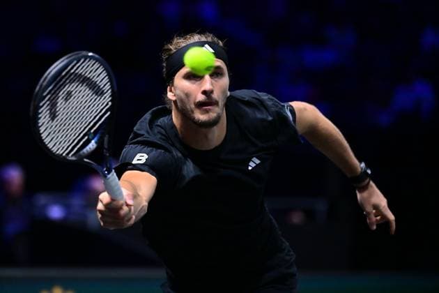 TENNIS : Rolex Paris Masters - Paris - 29 10 2025 Alexander Zverev ( Germany ) during the Rolex Paris Masters at Paris La Defense Arena on October 29, 2025 in Nanterre, France. (Photo by Federico Pestellini PSNewz ) ParisFrance  Copyright: xFedericoxPestellinix