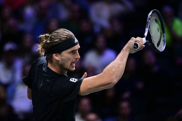 TENNIS : Rolex Paris Masters - Paris - 29 10 2025 Alexander Zverev ( Germany ) during the Rolex Paris Masters at Paris La Defense Arena on October 29, 2025 in Nanterre, France. (Photo by Federico Pestellini PSNewz ) ParisFrance  Copyright: xFedericoxPestellinix