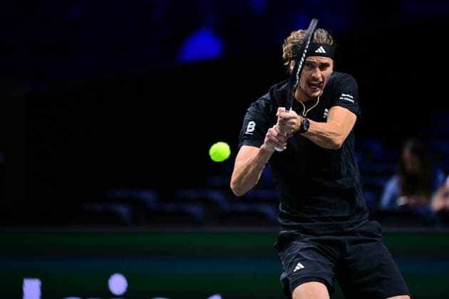 TENNIS : Rolex Paris Masters - Paris - 29 10 2025 Alexander Zverev ( Germany ) during the Rolex Paris Masters at Paris La Defense Arena on October 29, 2025 in Nanterre, France. (Photo by Federico Pestellini PSNewz ) ParisFrance  Copyright: xFedericoxPestellinix