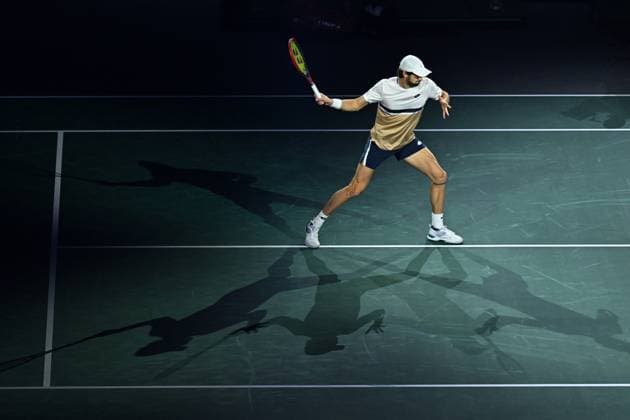 Rolex Paris Master Second Round Valentin Vacherot (FRA) during his second round at the 2025 Rolex Paris Masters at the U Arena in Paris, FRANCE, on October 29, 2025. Photo by Corinne Dubreuil ABACAPRESS.COM Paris Ile-de-France France  Copyright: xDubreuilxCorinne ABACAx