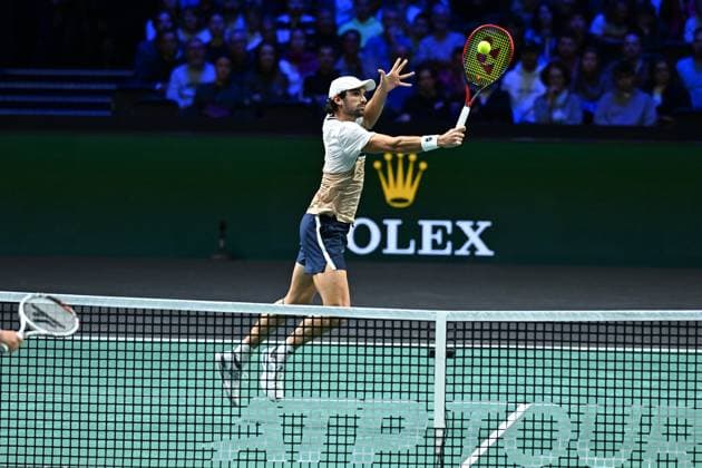 Rolex Paris Master Second Round Valentin Vacherot (FRA) during his second round at the 2025 Rolex Paris Masters at the U Arena in Paris, FRANCE, on October 29, 2025. Photo by Corinne Dubreuil ABACAPRESS.COM Paris Ile-de-France France  Copyright: xDubreuilxCorinne ABACAx