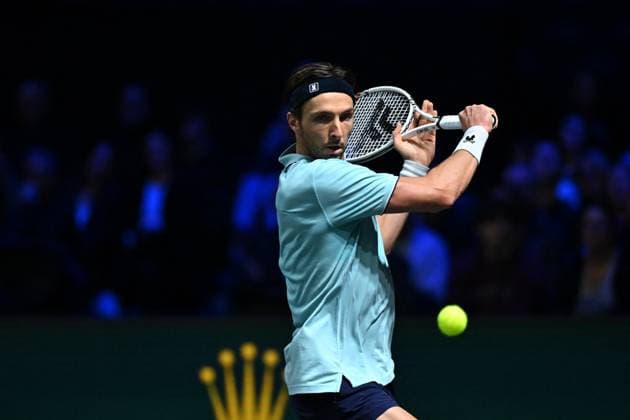 Rolex Paris Master Second Round Arthur Rinderknech (FRA) during his second round at the 2025 Rolex Paris Masters at the U Arena in Paris, FRANCE, on October 29, 2025. Photo by Corinne Dubreuil ABACAPRESS.COM Paris Ile-de-France France  Copyright: xDubreuilxCorinne ABACAx