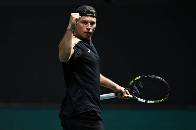 Rolex Paris Master Second Round Alexandre Muller (FRA) during his second round at the 2025 Rolex Paris Masters at the U Arena in Paris, FRANCE, on October 29, 2025. Photo by Corinne Dubreuil ABACAPRESS.COM Paris Ile-de-France France  Copyright: xDubreuilxCorinne ABACAx