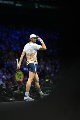 Rolex Paris Master Second Round Valentin Vacherot (FRA) during his second round at the 2025 Rolex Paris Masters at the U Arena in Paris, FRANCE, on October 29, 2025. Photo by Corinne Dubreuil ABACAPRESS.COM Paris Ile-de-France France  Copyright: xDubreuilxCorinne ABACAx