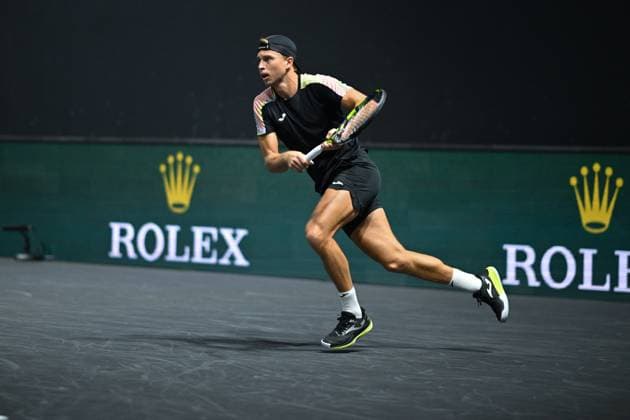 Rolex Paris Master Second Round Alexandre Muller (FRA) during his second round at the 2025 Rolex Paris Masters at the U Arena in Paris, FRANCE, on October 29, 2025. Photo by Corinne Dubreuil ABACAPRESS.COM Paris Ile-de-France France  Copyright: xDubreuilxCorinne ABACAx