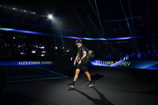 Rolex Paris Master Second Round Alexander Zverev (GER) during his second round at the 2025 Rolex Paris Masters at the U Arena in Paris, FRANCE, on October 29, 2025. Photo by Corinne Dubreuil ABACAPRESS.COM Paris Ile-de-France France  Copyright: xDubreuilxCorinne ABACAx