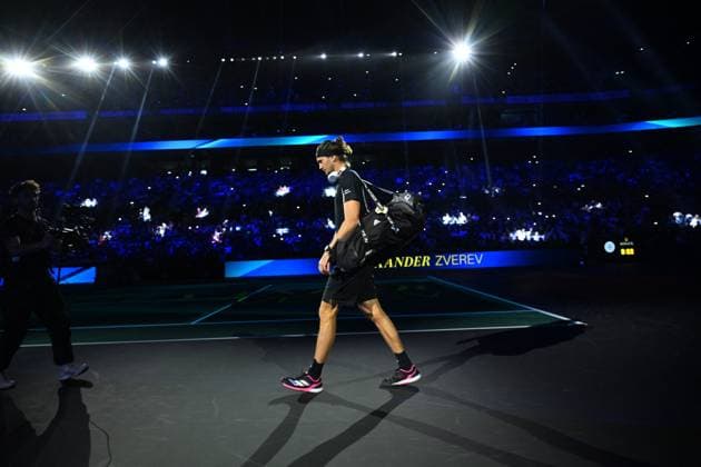 Rolex Paris Master Second Round Alexander Zverev (GER) during his second round at the 2025 Rolex Paris Masters at the U Arena in Paris, FRANCE, on October 29, 2025. Photo by Corinne Dubreuil ABACAPRESS.COM Paris Ile-de-France France  Copyright: xDubreuilxCorinne ABACAx
