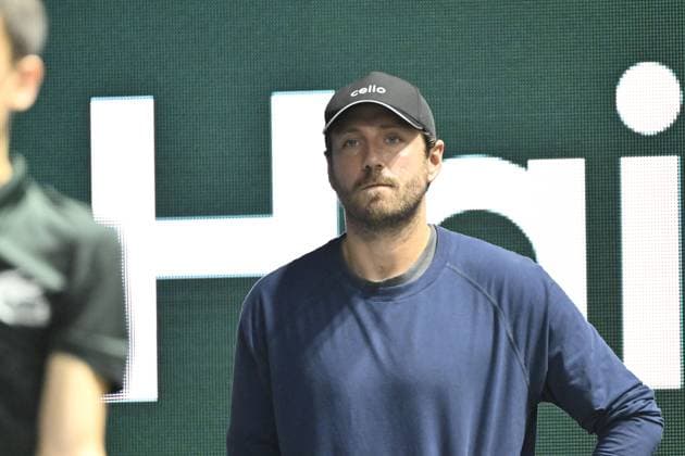 Rolex Paris Masters 2025 - Tennis - ATP, Tennis Herren - Rolex Paris Masters 2025 - Lucas Pouille Coach de Rinderknech - Frnce ParisFrance  Copyright: xChryslenexCaillaudx xPznewsx