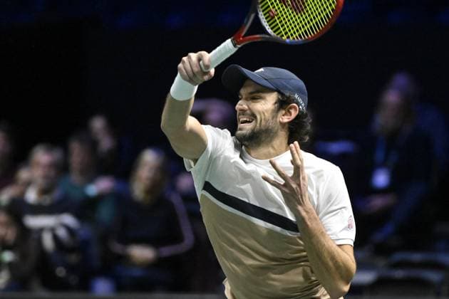 Rolex Paris Masters 2025 - Tennis - ATP, Tennis Herren - Rolex Paris Masters 2025 - Valentin Vacherot - Monaco - Arthur Rinderknech - France - les cousins ParisFrance  Copyright: xChryslenexCaillaudx xPznewsx