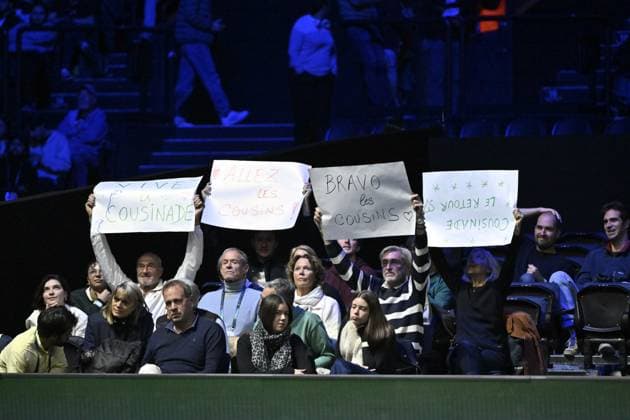 Rolex Paris Masters 2025 - Tennis - ATP, Tennis Herren - Rolex Paris Masters 2025 - Valentin Vacherot - Monaco - Arthur Rinderknech - France - les cousins ParisFrance  Copyright: xChryslenexCaillaudx xPznewsx