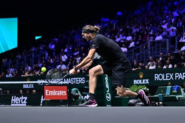 TENNIS : Rolex Paris Masters - Paris - 29 10 2025 Alexander Zverev ( Germany ) during the Rolex Paris Masters at Paris La Defense Arena on October 29, 2025 in Nanterre, France. (Photo by Federico Pestellini PSNewz ) ParisFrance  Copyright: xFedericoxPestellinix