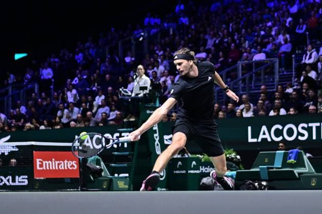 TENNIS : Rolex Paris Masters - Paris - 29 10 2025 Alexander Zverev ( Germany ) during the Rolex Paris Masters at Paris La Defense Arena on October 29, 2025 in Nanterre, France. (Photo by Federico Pestellini PSNewz ) ParisFrance  Copyright: xFedericoxPestellinix