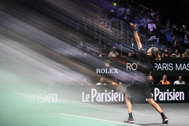 October 29, 2025, Nanterre, France, France: Alexander ZVEREV of Germany during the third day of the Rolex Paris Masters 1000 tennis tournament at Accor Arena on October 29, 2025 in Nanterre near Paris, France. Nanterre France - ZUMAm308 20251029_zsp_m308_055 Copyright: xMatthieuxMirvillex