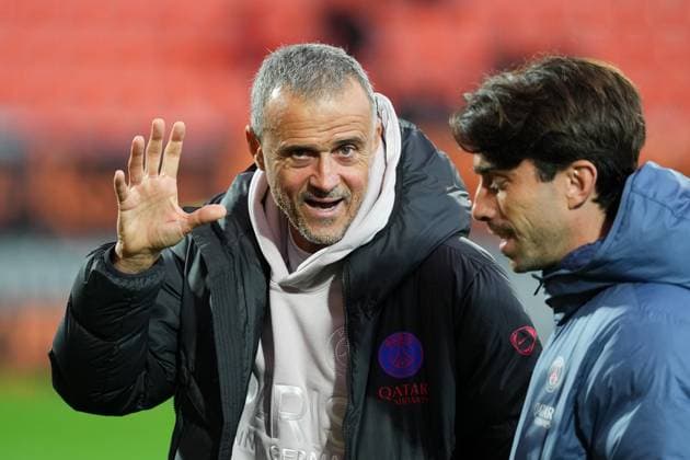 FC Lorient v Paris Saint-Germain - Ligue 1 McDonald s 2025 2026 Luis ENRIQUE (Entraineur PSG) during the Ligue 1 McDonald s match between Lorient and Paris at Stade du Moustoir on October 29, 2025 in Lorient, France. ( Lorient France  Copyright: xFEPx 776348176