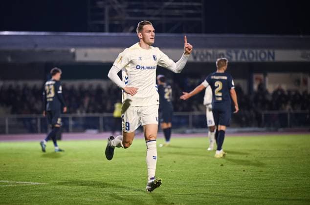 Soccer DFB Cup 2025 2026 2 Round 29 10 2025 FV Illertissen 1 FC Magdeburg JUBEL 1 FC Magdeburg to 0 1 Goal protection Maximilian Breunig