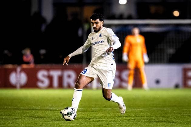 Soccer, Season 2025 2026, DFB Cup, Vöhlinstadion Illertissen, 2 Round, FV Illertissen 1 FC Magdeburg, 29 10 2025 29 10 2025, Soccer, Season 2025 2026, DFB Cup, Vöhlinstadion Illertissen, 2 Round, FV Illertissen 1 FC Magdeburg, cropped single image 29 Rayan Ghrieb 1 FC Magdeburg photo Lucca Fundel Illertissen Vöhlinstadion Bayern Germany