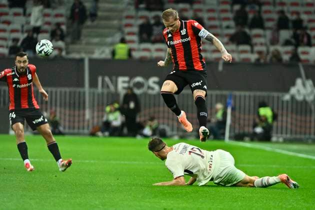 FOOTBALL : OGC Nice vs LOSC Lille - ligue 1 - 29 10 25 Nice™s defender 26 Melvin Bard during the French L1 2025-2026 season football match between OGC Nice and LOSC Lille at Louis II stadium of Monaco, south France, on October 29, 2025. NICEFrance  Copyright: xfredxDIDES psnewzx