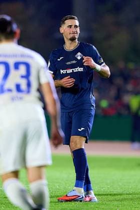 Disappointment at Milos Cocic FV Illertissen, 08 after his missed free kick GER, FV Illertissen 1921 e V vs 1 FC Magdeburg, Football, Mens DFB Cup, 2nd round, 2025 2026 season, 29 10 2025 GER, FV Illertissen 1921 e V vs 1 FC Magdeburg, Football, Mens DFB Cup, 2nd round, 2025 2026 season, 29 10 2025 Illertissen Copyright: xEibner-Pressefoto GeraldxOelze-dexStoppanyx EP_ODS