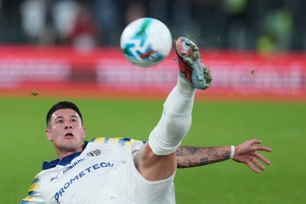 Parma™s Lautaro Valenti during the Serie A EniLive soccer match between Roma and Parma at the Rome s Olympic stadium, Italy - Wednesday October 29, 2025 - Soccer ( Photo by Alfredo Falcone LaPresse )  Copyright: xAlfredoxFalcone LaPressex
