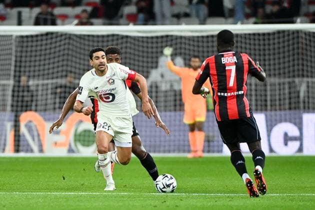 OGC Nice v Lille OSC - Ligue 1 McDonald s 2025 2026 21 Benjamin ANDRE (losc) during the Ligue 1 McDonald s match between Nice and Lille at Allianz Riviera on October 29, 2025 in Nice, France. Nice France  Copyright: xFEPx 776348181