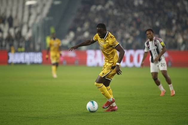 Keinan Davis of Udinese Calcio during the Italian serie A, 2025-2026 season, football match between Juventus FC and Udinese Calcio on 29 October 2025 at Allianz Stadium, Turin, Italy. Photo Nderim Kaceli  Copyright: xNderimxKaceli IPAxSportx xipa-agency.netx xx IPA_67237842 IPA_Agency_IPA67237842