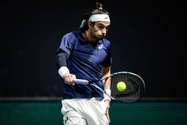 October 29, 2025, Nanterre, France, France: Lorenzo MUSETTI of Italy during the third day of the Rolex Paris Masters 1000 tennis tournament at Accor Arena on October 29, 2025 in Nanterre near Paris, France. Nanterre France - ZUMAm308 20251029_zsp_m308_060 Copyright: xMatthieuxMirvillex