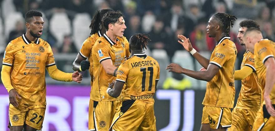 October 29, 2025, Turin: Udinese s NicolÃ² Zaniolo jubilates after scoring the gol (1-1) during the talian Serie A soccer match Juventus FC vs Udinese Calcio at the Allianz Stadium in Turin, Italy, 29 October 2025 ANSA ALESSANDRO DI MARCO. Serie A - Juventus FC Vs Udinese Calcio  - ZUMAa110 20251029_zaf_a110_032 Copyright: xAlessandroxDixMarcox