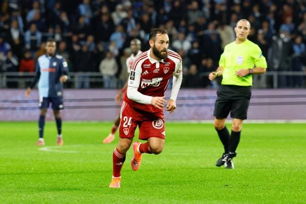 Le Havre Athletic Club v Stade Brestois 29 - Ligue 1 McDonald s 2025 2026 24 Lucas TOUSART (sb29) during the Ligue 1 McDonald s match between Le Havre and Brest at Stade Oceane on October 29, 2025 in Paris, France. Paris France  Copyright: xFEPx 776348175
