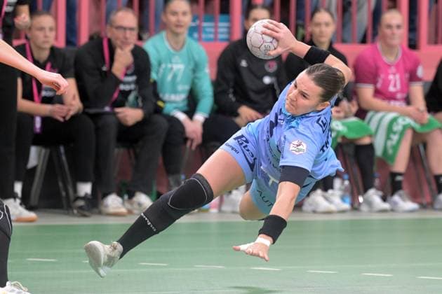 Mareike Thomaier HSG Bensheim Auerbach, 02 TusSies Metzingen vs HSG Bensheim Auerbach, Handball, Alsco HBF, 5 League Matchday, Season 2025 2026, 29 10 2025 TusSies Metzingen vs HSG Bensheim Auerbach, Handball, Alsco HBF, 5 League Matchday, Season 2025 2026, 29 10 2025 Tuebingen Copyright: xEibner-Pressefoto TobiasxBaurx EP_TBR
