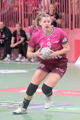 Naina Klein TusSies Metzingen, 09 TusSies Metzingen vs HSG Bensheim Auerbach, Handball, Alsco HBF, 5 League Matchday, Season 2025 2026, 29 10 2025 TusSies Metzingen vs HSG Bensheim Auerbach, Handball, Alsco HBF, 5 League Matchday, Season 2025 2026, 29 10 2025 Tuebingen Copyright: xEibner-Pressefoto TobiasxBaurx EP_TBR